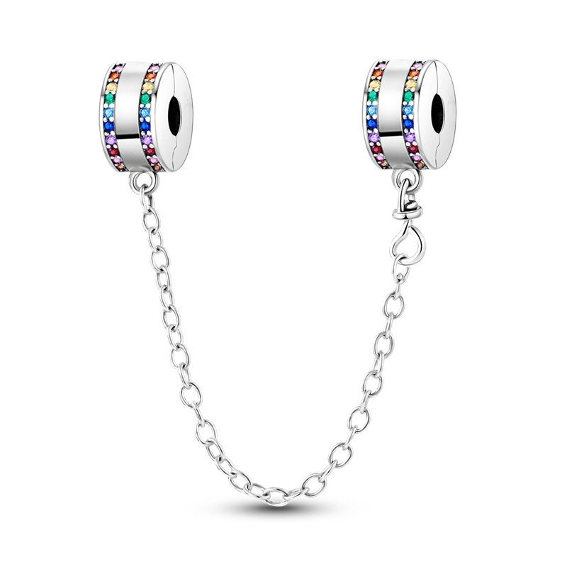 Pandora rainbow safety clearance chain