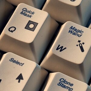 Photoshop Shortcuts 132 Keyboard Keycaps Cherry Profile Retro Windows 2000 Style for MX Switch Mechanical Keyboard image 2