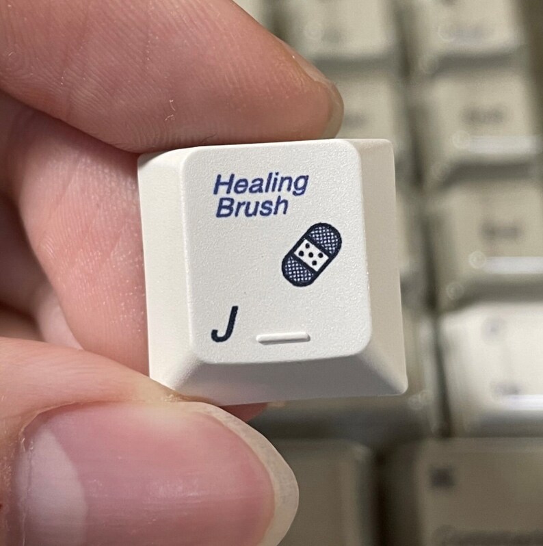 Photoshop Shortcuts 132 Keyboard Keycaps Cherry Profile Retro Windows 2000 Style for MX Switch Mechanical Keyboard image 5