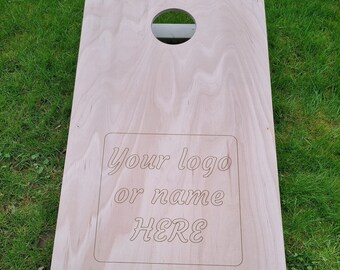 Personalised Cornhole board - pre-sanded ready for your own finish.