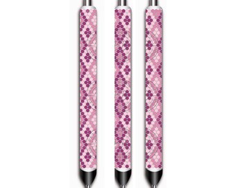 Rosa Doppeldiamant SS10 oder 3MM Stiftmuster | großes doppeltes Rautenmuster SS 10 oder 3 MM