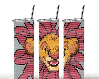 BabyLion  King 4MM or SS 16 Pattern Template | Lion Inspired Pattern 4 mm or SS 16