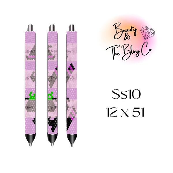Witchy Boots SS10 or 3MM pen pattern | witch theme Pen Pattern SS 10 or 3 MM