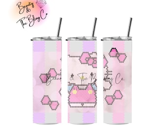 Kitty with bows Template SS16  61 x 61 | Kitty Waving 20oz SS 16 61 x 61