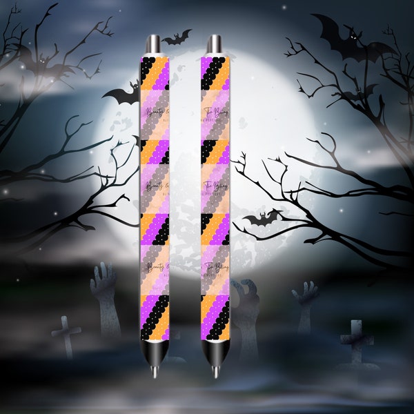 Halloween Theme  SS10 or 3MM pen pattern |Glam a ween Pen Pattern SS 10 or 3 MM