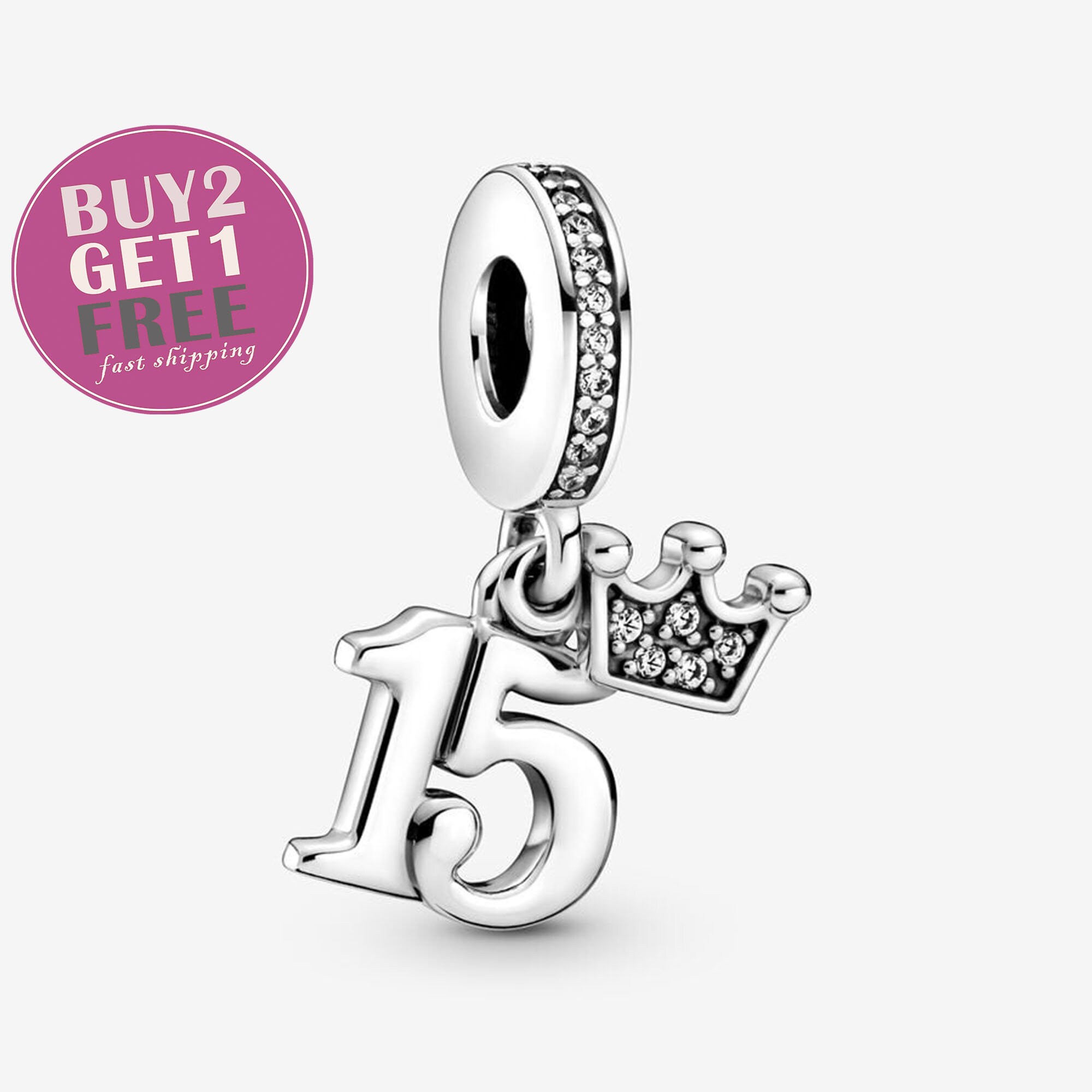 15th Birthday Gift for Girl, Charm Bracelet for 15 Year Old Girl