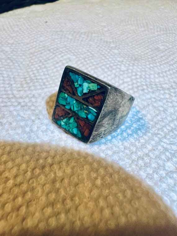 Massive Chunky Coral Vintage Native American Navajo Blue Gem