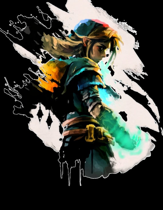 Link Fan Art Legend of Zelda: Tears of the Kingdom Digital Image .PNG file