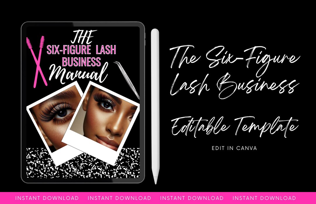 Lash Manual Plr Ebook Lash Training Guide Done For You Digital Lash