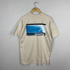Vintage Quiksilver Fotoprint Quiksilver Surf Hawaii Tee Size M