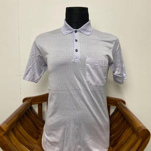Vintage Dunhill Polo Neck Dunhill Blue Shirt Size M