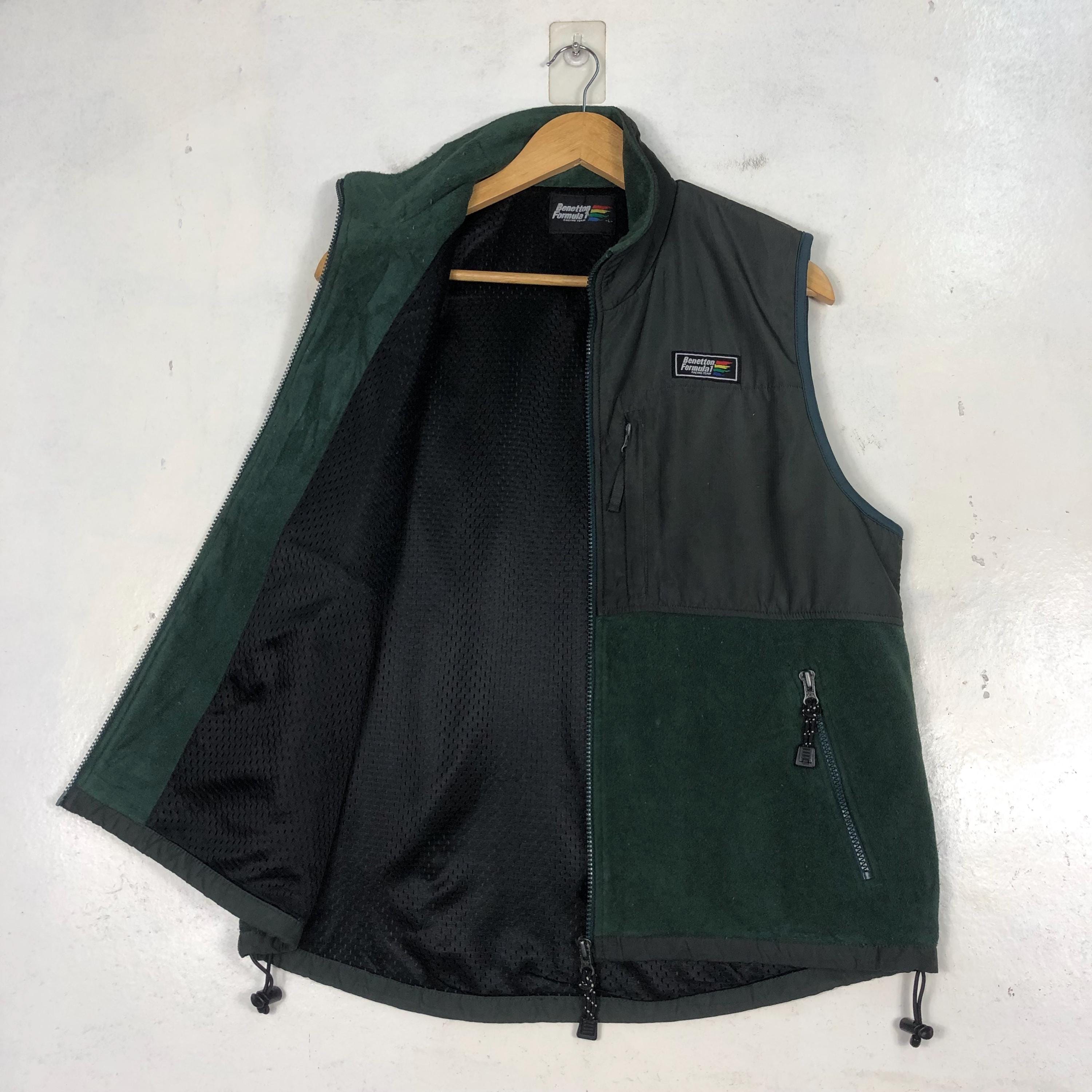 Benneton Formula One Motosport Racing Sleeveless Vest Jacket