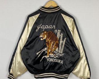 Vintage Tigers Souvenir Jacket Vintage 90s Sukajan Tokyo