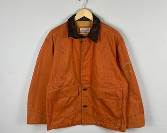 Vintage 70s Black Sheep Brand Duck Camo Hunting Jacket Men's L