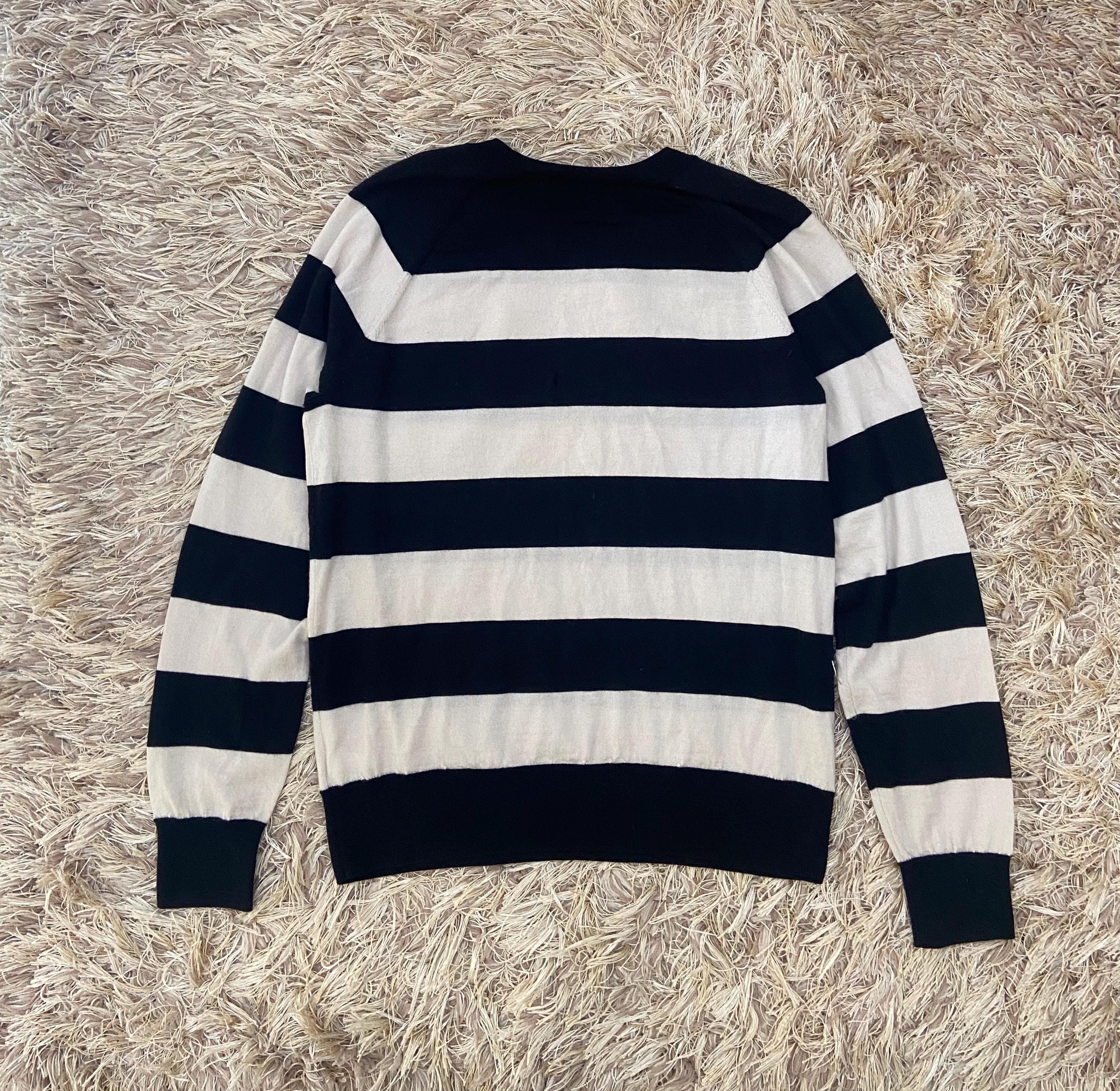 Dries Noten Van Metallic S Rags DRIES VAN NOTEN “STRIPE SWEATER POLO”