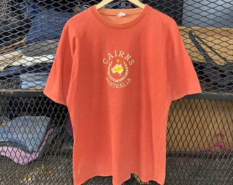Vintage des années 90 Cairns Australie Queendland Great Barrie Reef Australie tee taille L