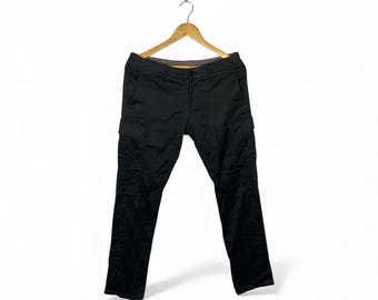 Pantalones cargo vintage de Yohji Yamamoto, pantalones de diseñador japonés (Talla 33)