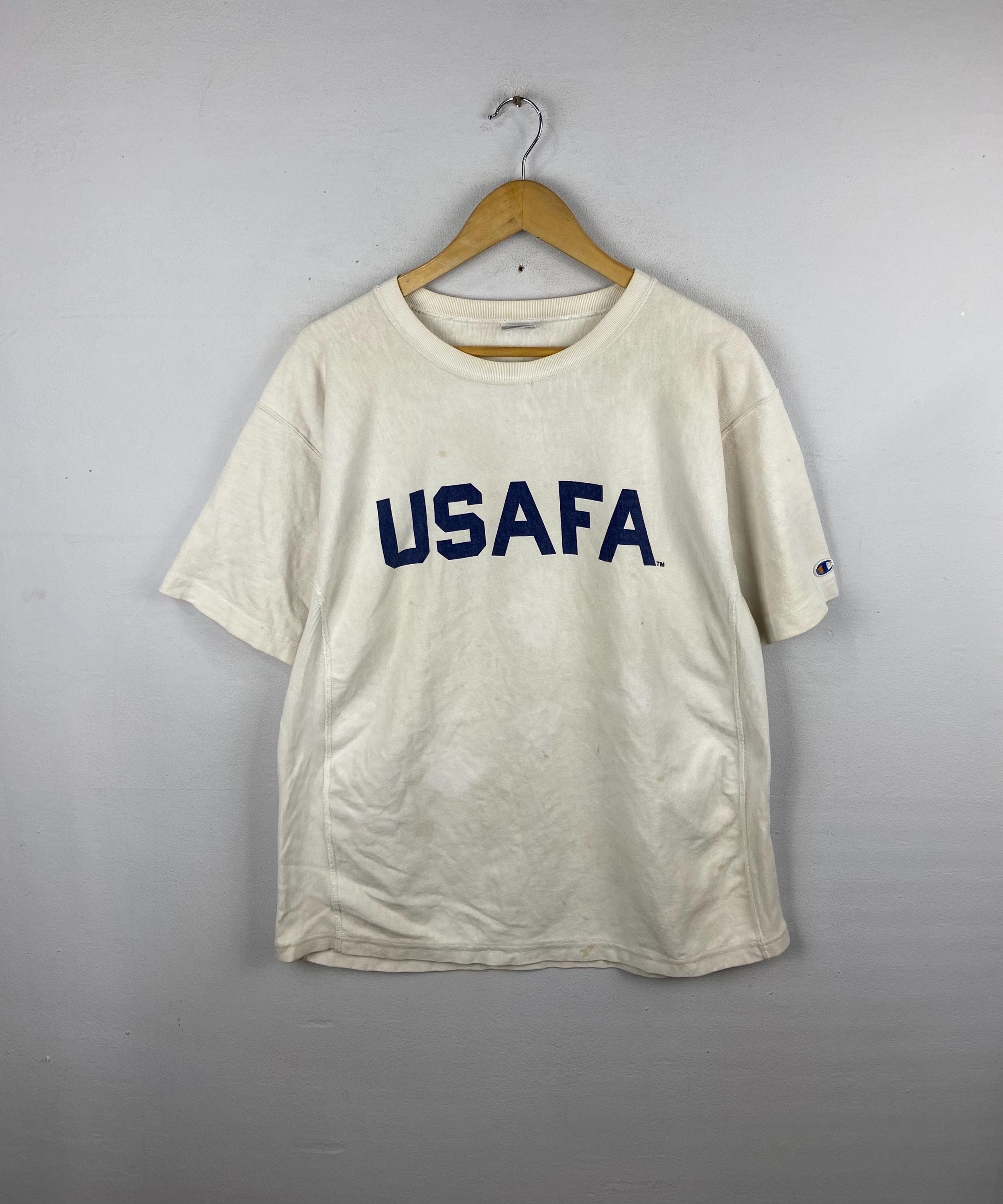 ヴィンテージ チャンピオン リバースウィーブ USAFA Tシャツ ホワイト 