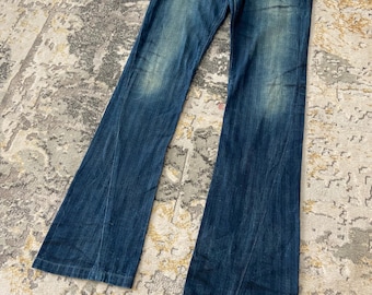 Tornado Mart Japan  Flare Wide Jeans Inspired 70s Vibes Style Jeans Size 34