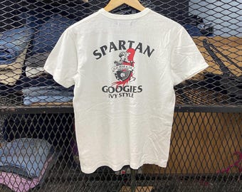 flathead spartan Googies invy style “japan brand” White Tee Size M