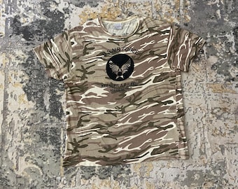 Vintage Air Force Keesler A.F Base Camouflage Tee Size L