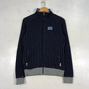 Vintage Patagonia träningsjacka, blårandig, storlek S