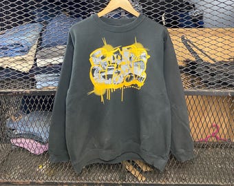 Vintage Airwalk Board wear Skate Airwalk Skateboard Skateboarding Sweatshirt Black Size XL