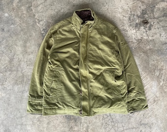 Vintage Y2k Aberchrombie Fitch  Kempshall Jacket Military Army Field Jacket Size Large