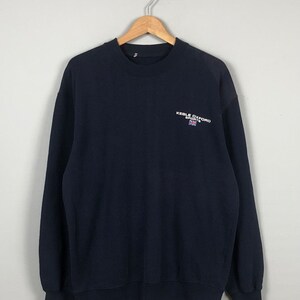 Vintage Keble Oxford University Large Oxford University Sweater Crewneck Sweatshirt Pull Over Blue Size L
