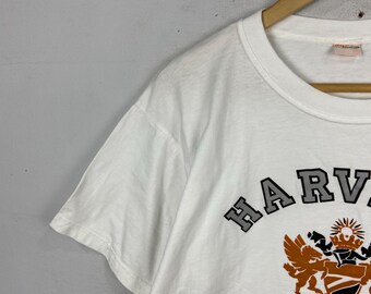 Vintage Harvard University Tee Tshirt White Size L - Etsy