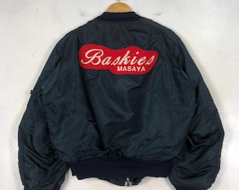 Vintage Alpha Industries Usa Air Force Ma-1 Flight Jacket Medium