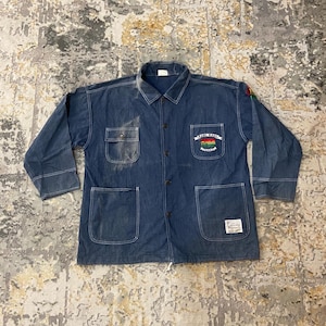 Vintage Karl Kani Chore Denim VTG Karl Kani Jean Cross Colour Hiphop Streetwear Rare Jacket Size L