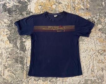 Vintage Piko Surf Hawaii Graphic Tee Blue Size M
