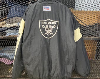 Vintage Reebok X Raiders NFL Puffer Jacket - Etsy