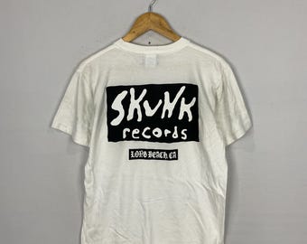 Vintage Skunk Records T-Shirt, Long Beach CA (Size M)