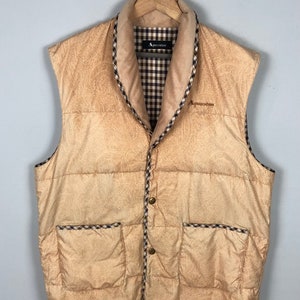 Aquascutum London Puffer Classic Design Vest Outerwear Travel Casual Jacket Size M