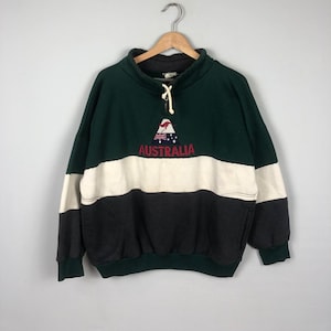 Vintage 90s Australia Sweater Sweatshirt Baggy Pull Over Sweater Nice Colourway  Sweatshirt Size S