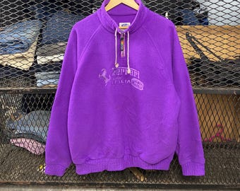 Vintage 90s Magneti Marelli Ferrari Racing Motorsport Fleece Pullover Halfzipper Jacket Size L