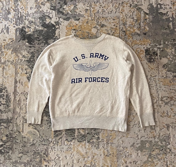 Buzz Rickson's, Vintage Buzz Rickson Us Army Airforce Sweatshirt Toyo Enterprise Japan Size L