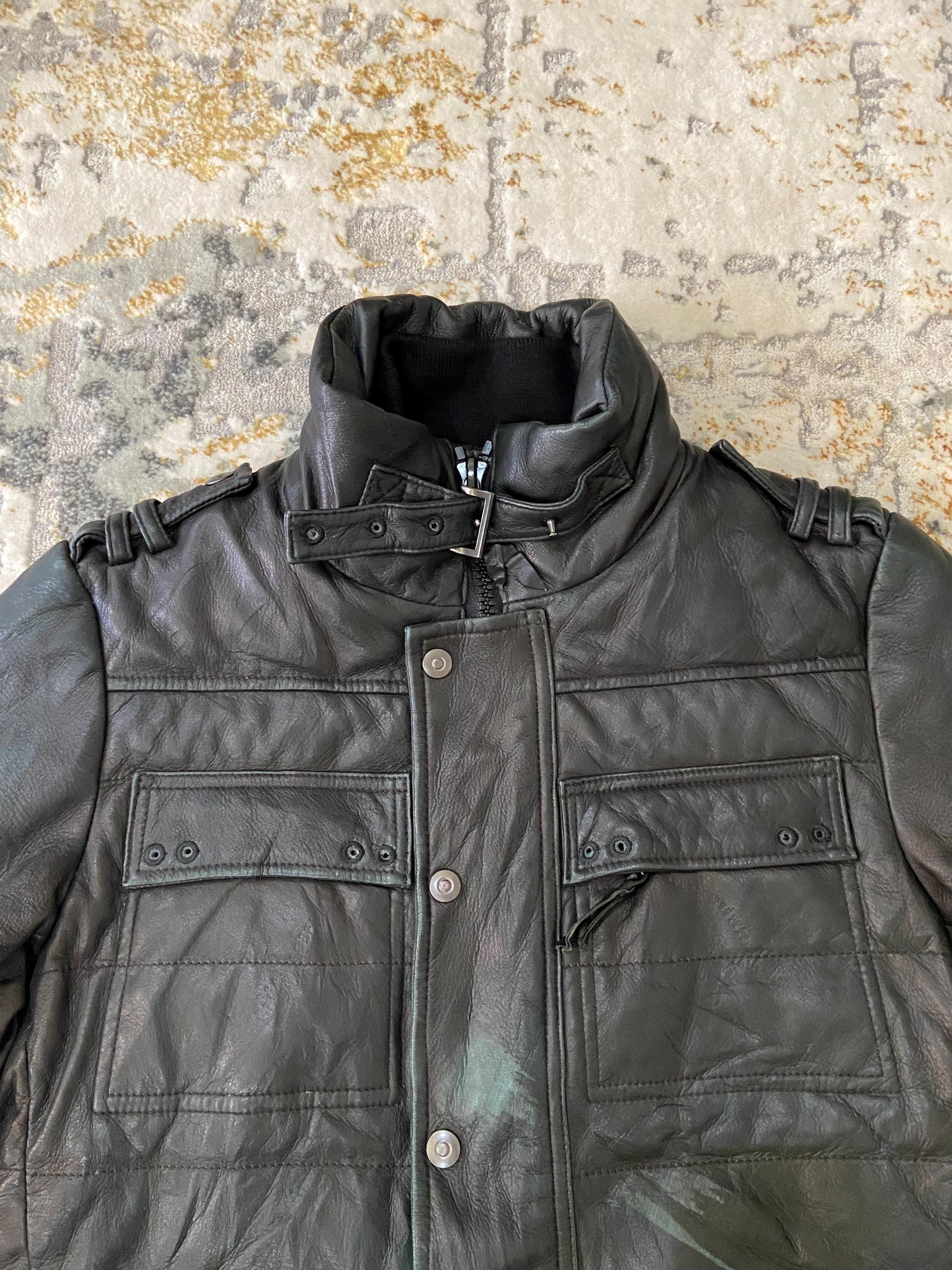 Roen Mastermind Leather Biker Jacket Black Size S (44) - Etsy