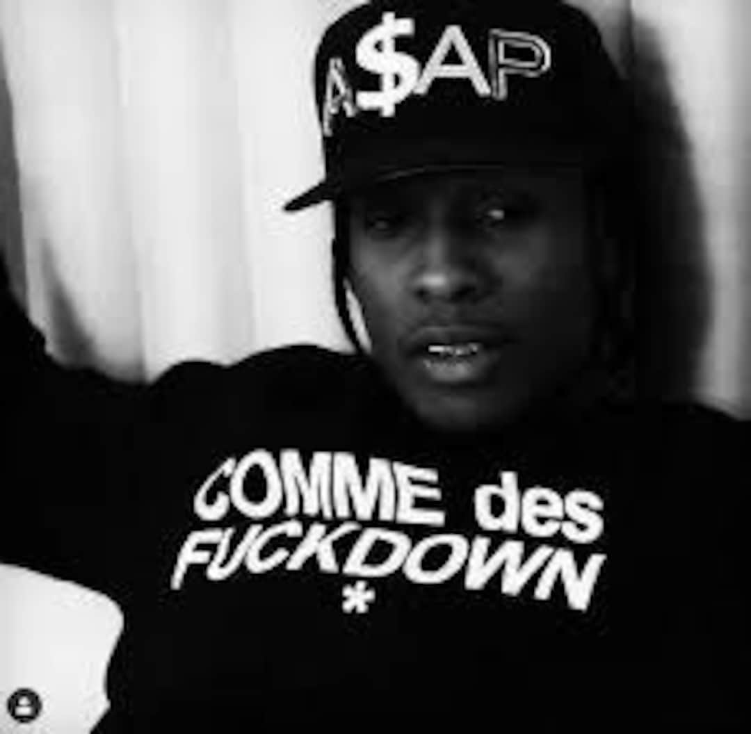 Comme Des Fuckdown ASAP Rocky Streetwear Hiphop Sweater Hooded Black ...