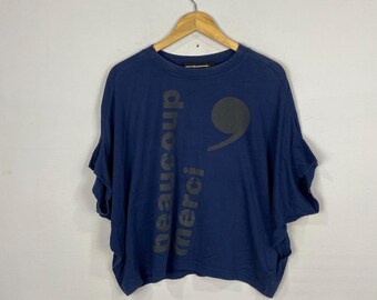 mercibeaucoup Issey miyake Japanese Designer Shirt Tee Blue Size M