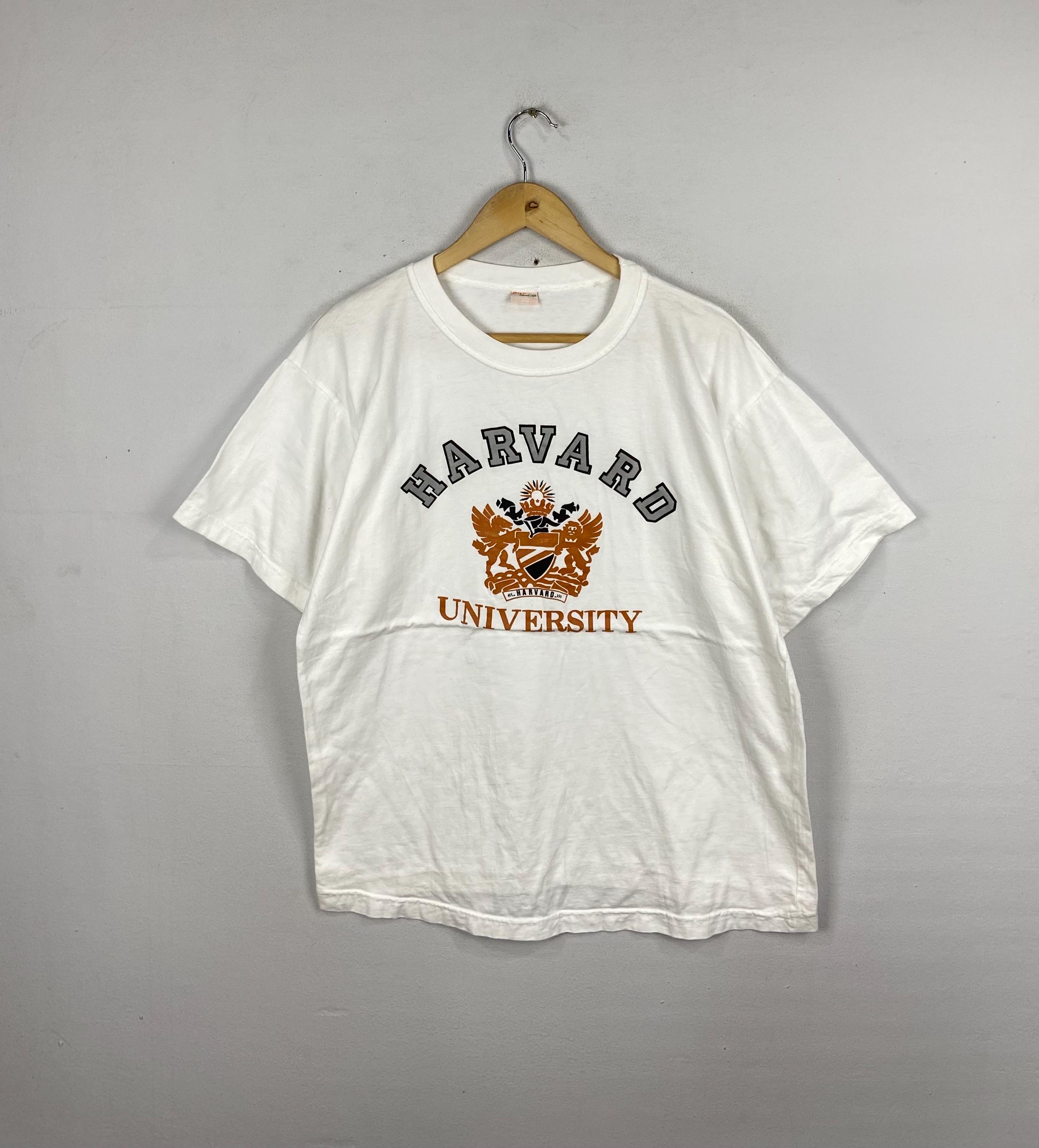 Ameri VINTAGE - HARVARD UNIVERSITY EMBROIDERY TEE  ホワイト Vintage Harvard University Tee Tshirt White Size L - Etsy