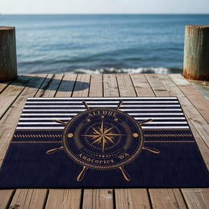 Alfombrilla de barco personalizada: regalo náutico personalizado, accesorios para barcos,