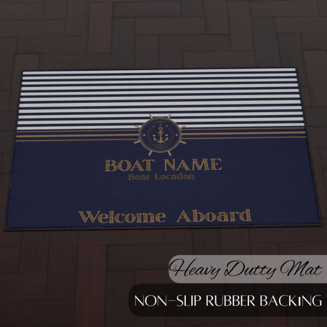 Personalized Aboard Mat, Boat Mat, Boat Accessories, Gifts for