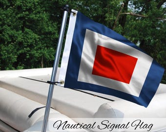 Custom Nautical Signal Flag: International Maritime Code Bunting