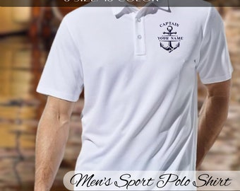 Custom Boat Shirt Mens, Captain Name Shirt, Gift For Captain, Boat Owner Gift, Boating Shirt, Anchor T-Shirt, Boat Name TShirt,