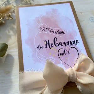 Beste Hebamme personalisiertes Danke-Geschenk