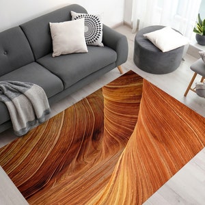 Desert Landscape Rugs, Geology Rug, Desert Rugs, View Rug, Stair Rug, Bath Rug, Corridor Rug, Entryway Rug, Easy To Clean Rug,