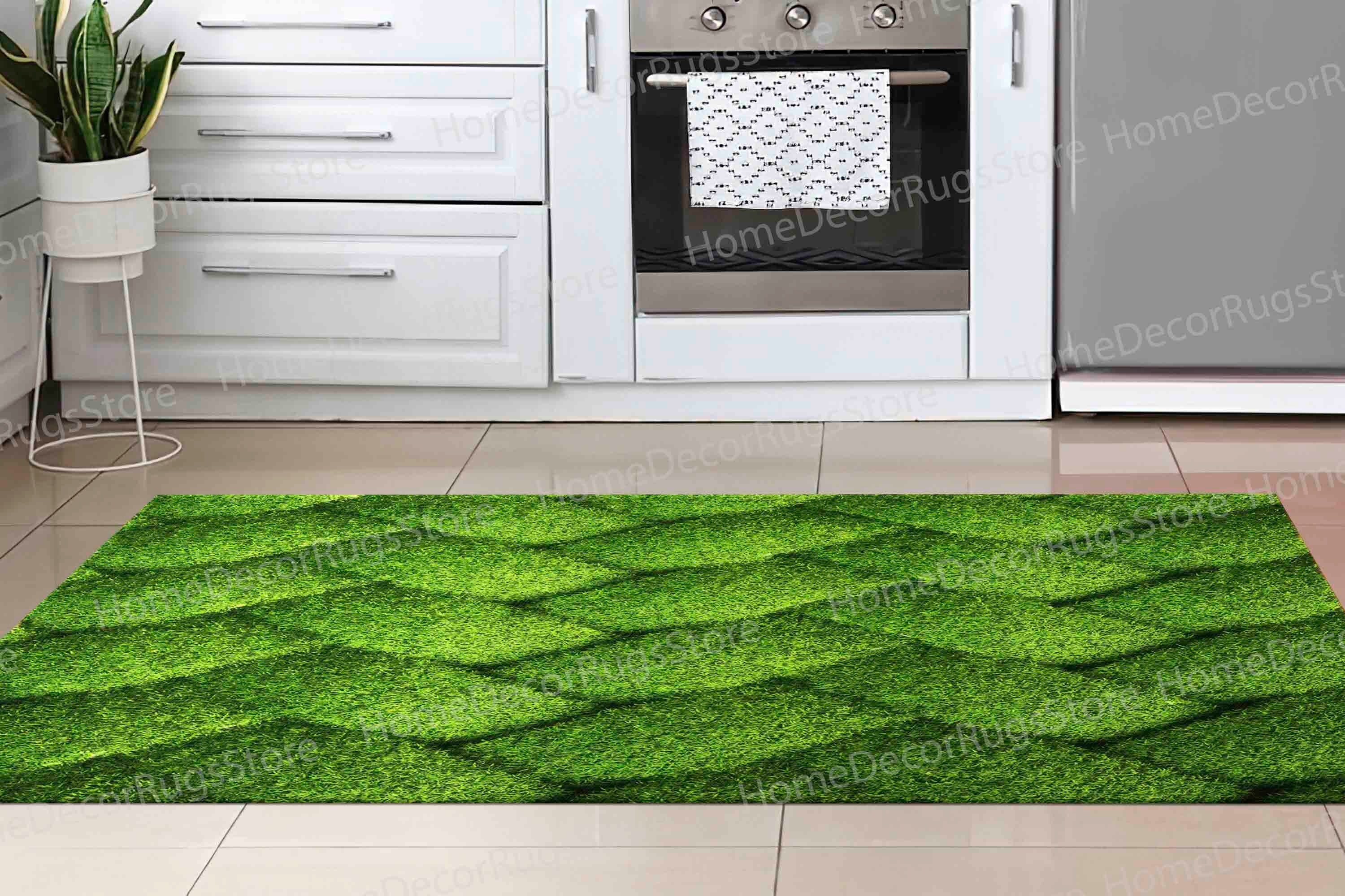 Grass Color Rug Green Grass Rugs, Green Rug, Trendy Rugs, Floral Rugs, Bathroom Rug ...